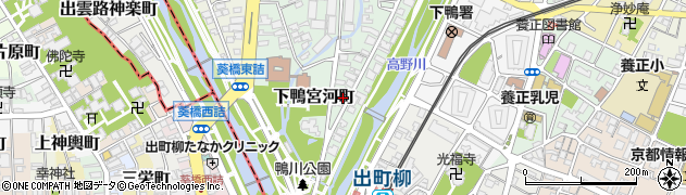 京都府京都市左京区下鴨宮河町47周辺の地図