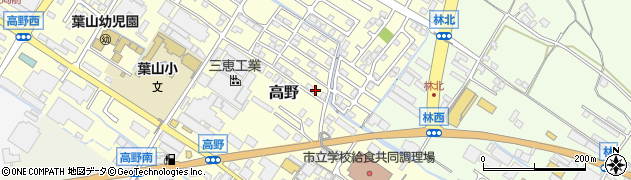滋賀県栗東市高野354-5周辺の地図