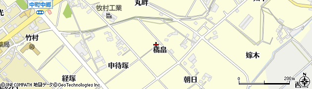 愛知県豊田市中町周辺の地図