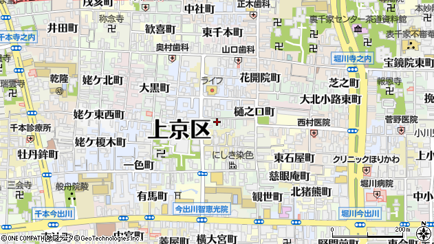 〒602-8439 京都府京都市上京区硯屋町の地図