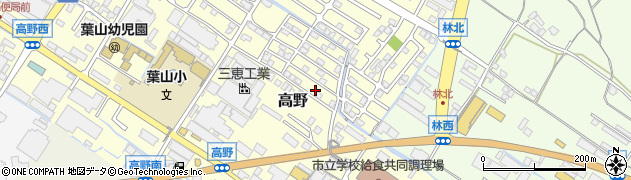 滋賀県栗東市高野354-12周辺の地図