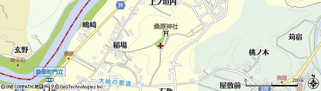 愛知県岡崎市桑原町周辺の地図