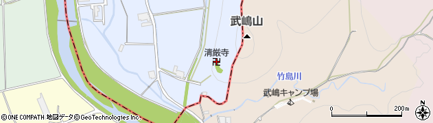 清厳寺周辺の地図