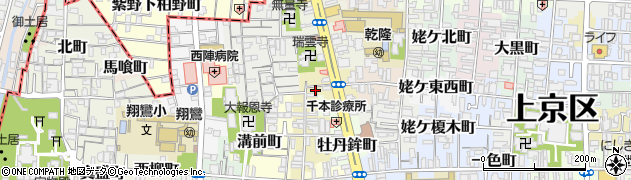 京都府京都市上京区作庵町525周辺の地図