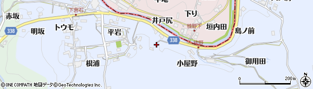 愛知県岡崎市宮石町（小屋野）周辺の地図