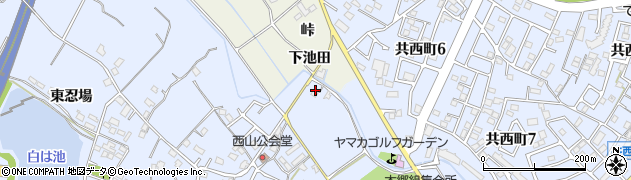 愛知県大府市長草町ドンド周辺の地図