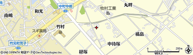 愛知県豊田市中町（申待塚）周辺の地図