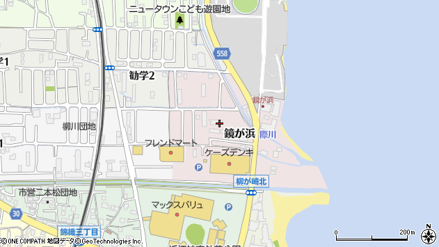 〒520-0012 滋賀県大津市鏡が浜の地図