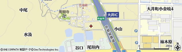 京都府亀岡市大井町北金岐小山周辺の地図