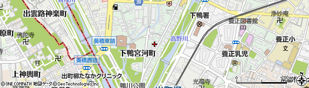 京都府京都市左京区下鴨宮河町49周辺の地図