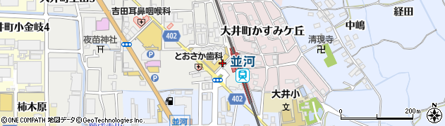亀岡市大井町自治会周辺の地図