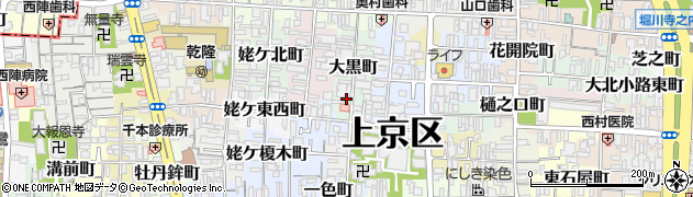 京都府京都市上京区大黒町688周辺の地図