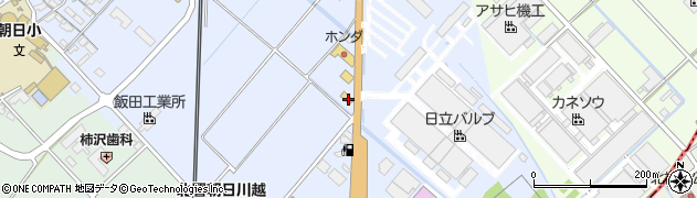 餃子の王将 三重朝日店周辺の地図