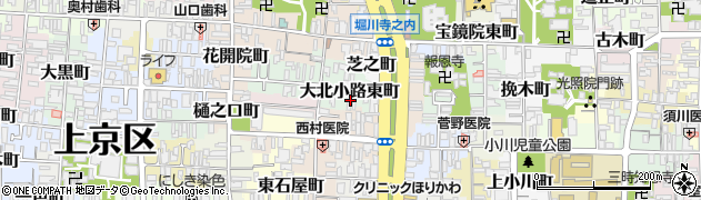 京都府京都市上京区大北小路東町481周辺の地図