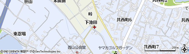 愛知県大府市共和町峠1周辺の地図
