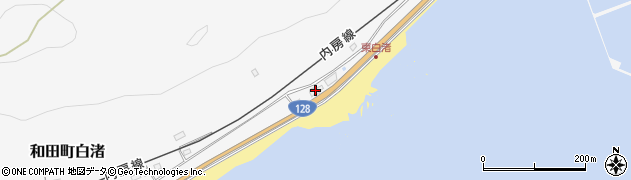 千葉県南房総市和田町白渚463周辺の地図