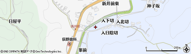 愛知県豊田市下山田代町（入下切）周辺の地図
