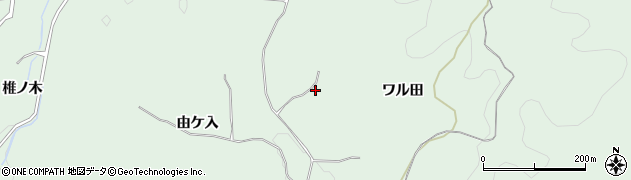 愛知県豊田市花沢町ワル田周辺の地図