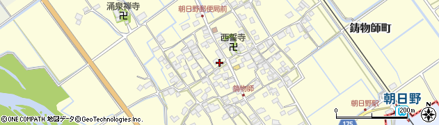 滋賀県東近江市鋳物師町周辺の地図