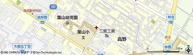 滋賀県栗東市高野538周辺の地図