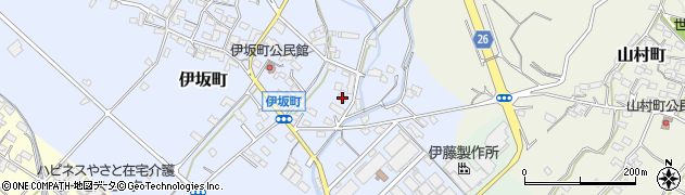 三重県四日市市伊坂町962周辺の地図