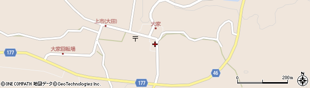 島根県大田市大代町大家1691周辺の地図