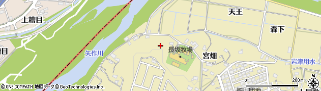 愛知県岡崎市細川町（落合）周辺の地図