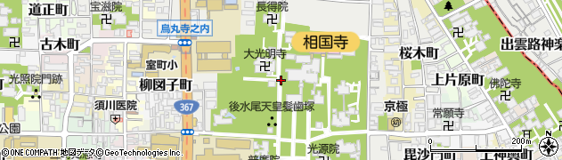 京都府京都市上京区相国寺門前町周辺の地図