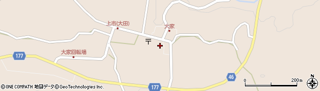 島根県大田市大代町大家1732周辺の地図