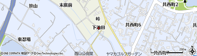 愛知県大府市共和町（下池田）周辺の地図