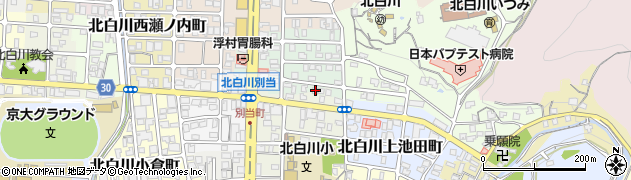 京都府京都市左京区北白川大堂町47周辺の地図