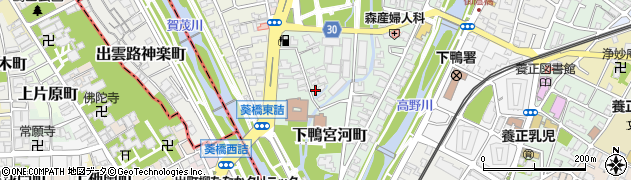 京都府京都市左京区下鴨宮河町20周辺の地図