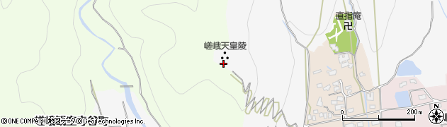 嵯峨天皇陵周辺の地図