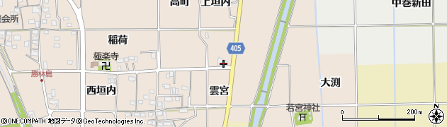 京都府亀岡市河原林町勝林島上垣内周辺の地図