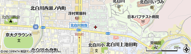 京都府京都市左京区北白川大堂町49周辺の地図