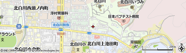 京都府京都市左京区北白川山ノ元町周辺の地図