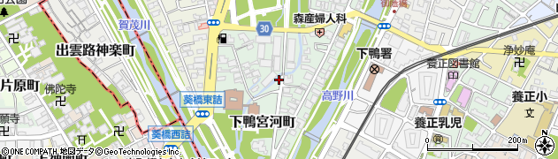 京都府京都市左京区下鴨宮河町57-3周辺の地図