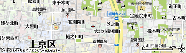 京都府京都市上京区西北小路町周辺の地図