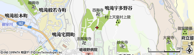京都府京都市右京区鳴滝泉谷町周辺の地図