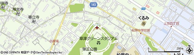 草津市立スポーツ施設草津グリーンスタジアム周辺の地図