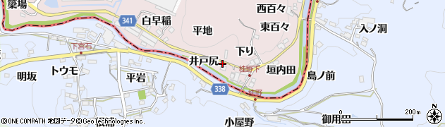 愛知県豊田市桂野町（井戸尻）周辺の地図