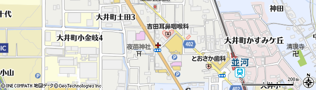 京都銀行大井支店周辺の地図