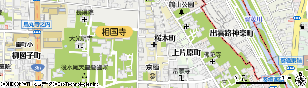 京都府京都市上京区薮之下町421周辺の地図