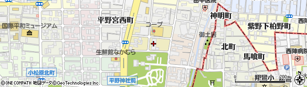 京都生活協同組合福祉事業部ホームヘルプサービスセンター周辺の地図