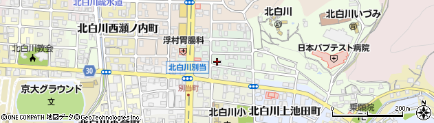 京都府京都市左京区北白川大堂町39周辺の地図