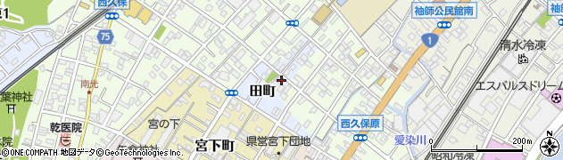 静岡県静岡市清水区田町周辺の地図