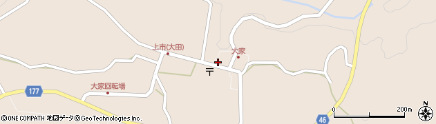 島根県大田市大代町大家下市1657周辺の地図