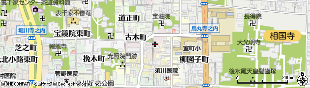 京都府京都市上京区木下突抜町周辺の地図