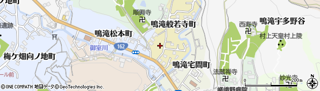 京都府京都市右京区鳴滝般若寺町周辺の地図