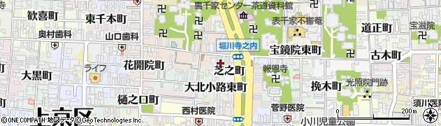 京都府京都市上京区東西町406周辺の地図